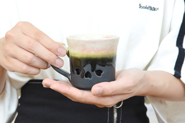 大堀相馬焼 松永窯 二重コーヒーマグ 夫婦揃えペアセット