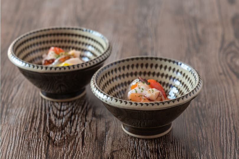 小石原焼 マルダイ窯 飛び鉋3.5寸小鉢