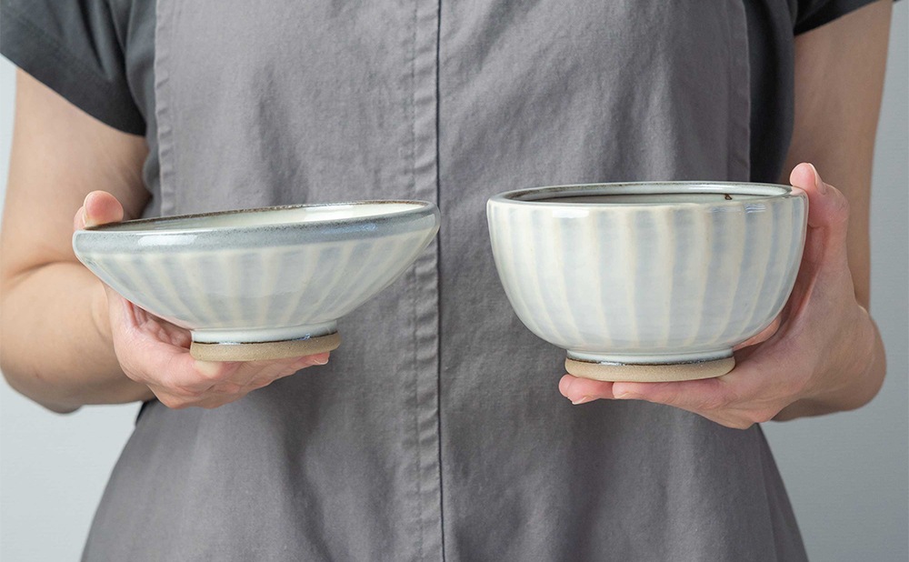 小石原焼 マルダイ窯 離乳食セット（刷毛目）