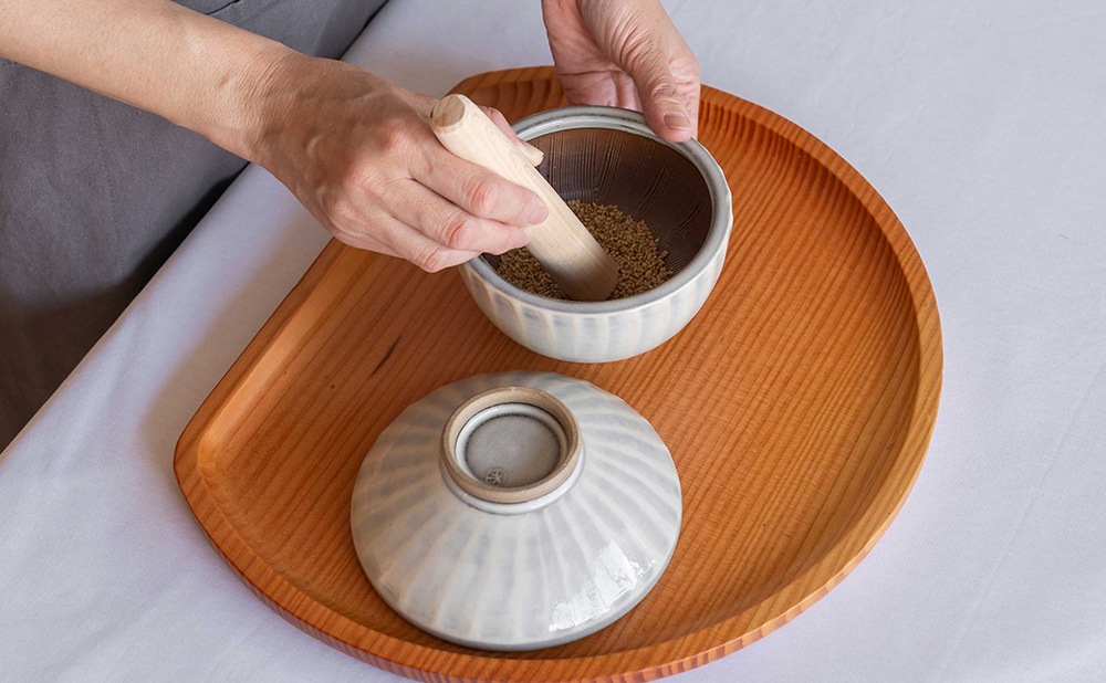 小石原焼 マルダイ窯 離乳食セット（刷毛目）