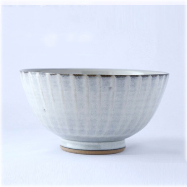 小石原焼 マルダイ窯 どんぶり(シンプル刷毛目 白)