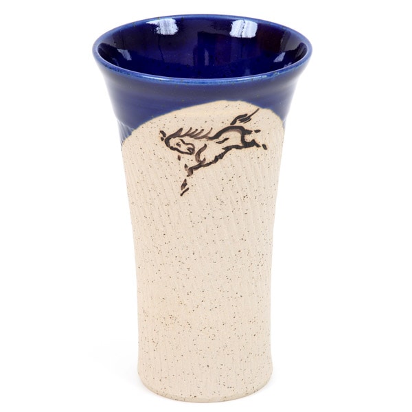 大堀相馬焼 松永窯 大タンブラー(コバルトブルー)