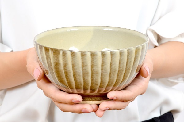 小石原焼 マルダイ窯 どんぶり(シンプル刷毛目 茶)