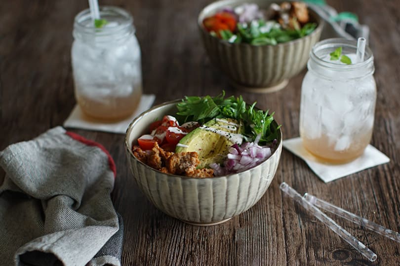 小石原焼 マルダイ窯 どんぶり(シンプル刷毛目 茶)