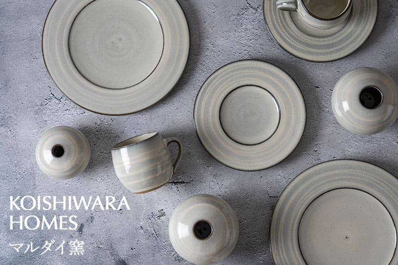 KOISHIWARA HOMES マルダイ窯 花器（ホワイト）【M】