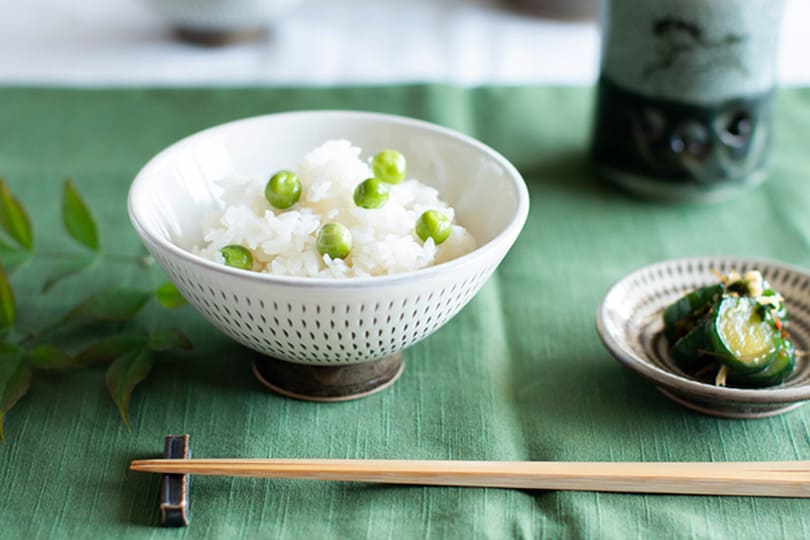 小石原焼 カネハ窯 飛び鉋飯碗(大)