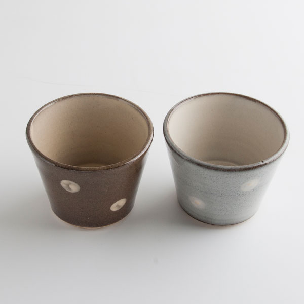 小石原焼 マルダイ窯 水玉カップセット