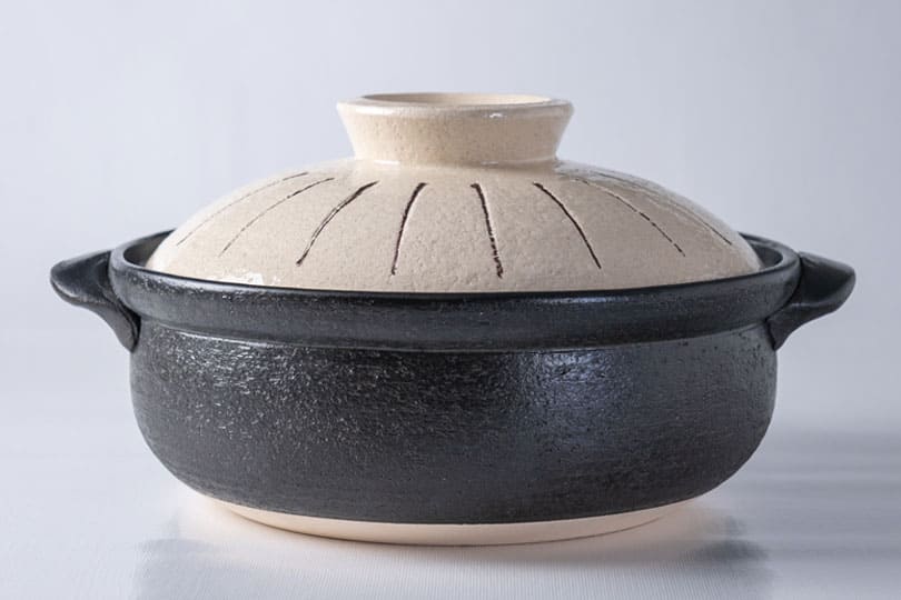 萬古焼（万古焼） 佐治陶器 セラミックコート IH土鍋「十草」 （9号