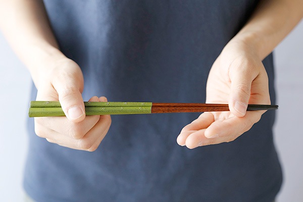 田中若葉 いろは 箸(木目)