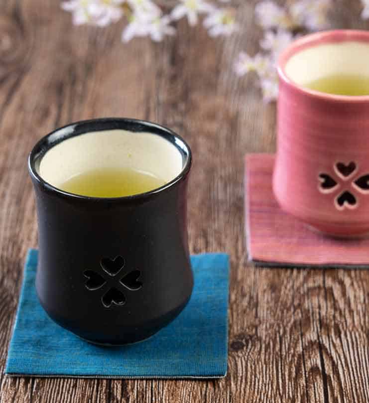 大堀相馬焼 松永窯 SAKURAマグ(さくらまぐ) 【ブラック】