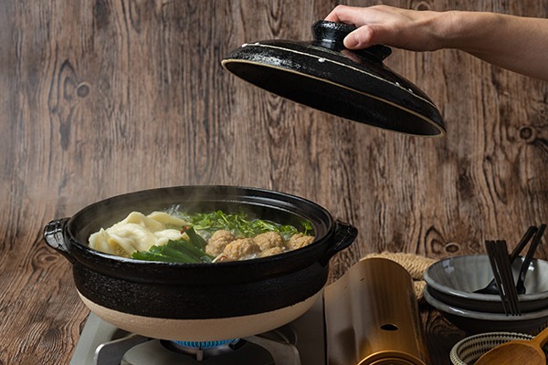 萬古焼 土鍋 一珍かきおとし 8号 (ラッピング・熨斗不可)