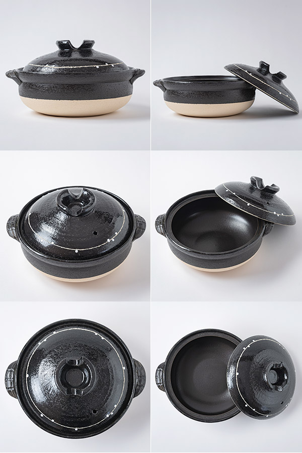 萬古焼 土鍋 一珍かきおとし 8号 (ラッピング・熨斗不可)