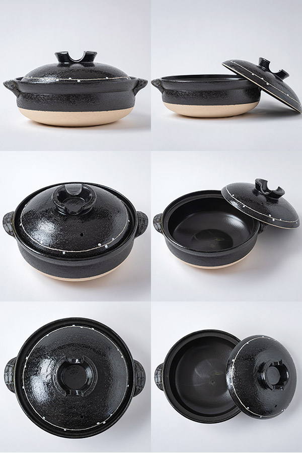 萬古焼 土鍋 一珍かきおとし 9号 (ラッピング・熨斗不可)