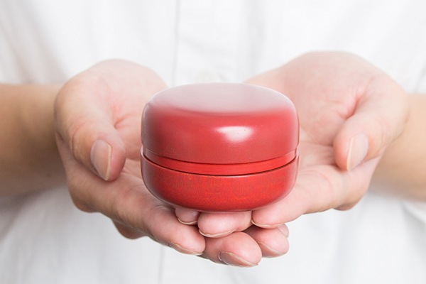 山中漆器　うるしの器あさだ　うるしマカロン　ローズ