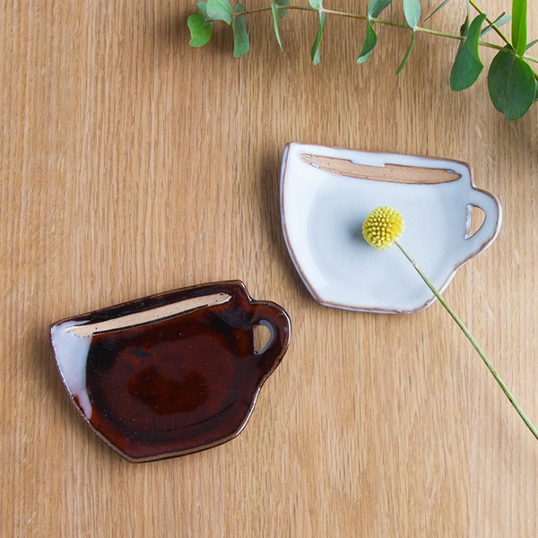 -24/z5　飴釉薬　豆皿 24/z5 飴釉薬 豆皿 24/z5 飴釉薬 豆皿 【公式通販】