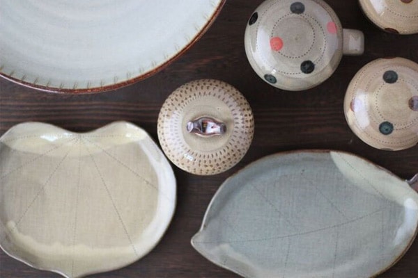 小石原焼 ヤママル窯 木の葉皿 | 産地,福岡県-小石原焼 | 縁器屋(えん