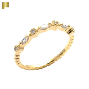 セブンストーンピンキーリング|ピンキーリング