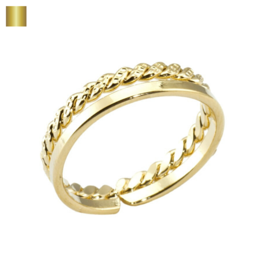 チェーンラインピンキーリング