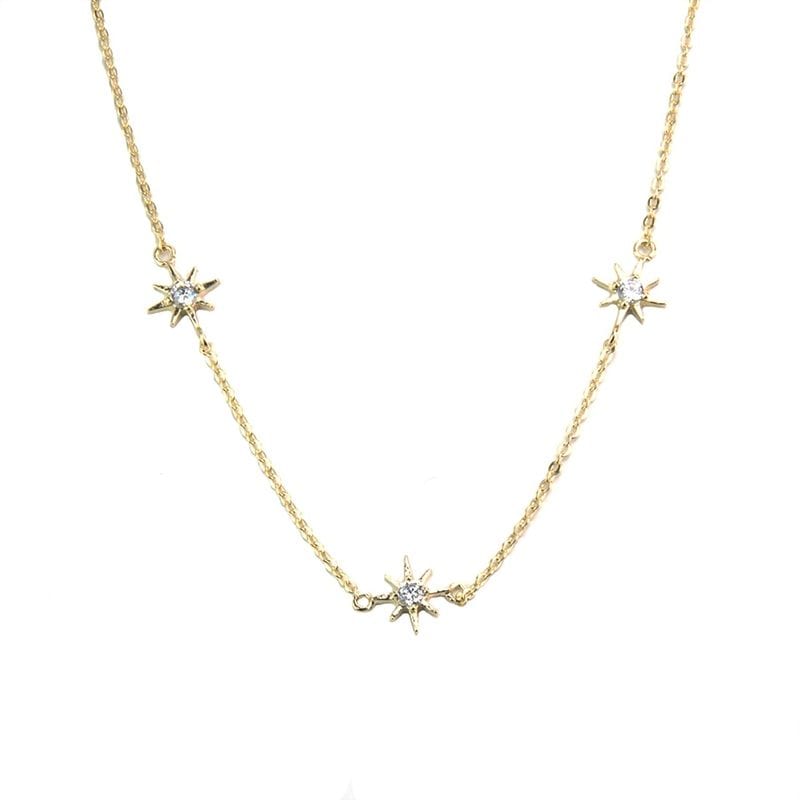 サンストーンチェーンネックレス【ニッケルフリー】