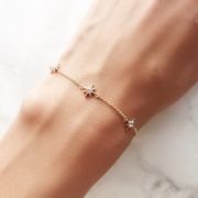 サンストーンチェーンブレスレット【ニッケルフリー】|ブレスレット