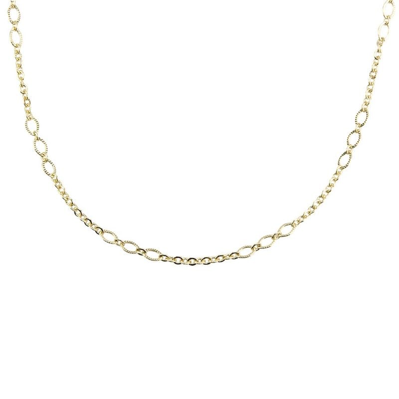 エリプススリムチェーンネックレス【ニッケルフリー】