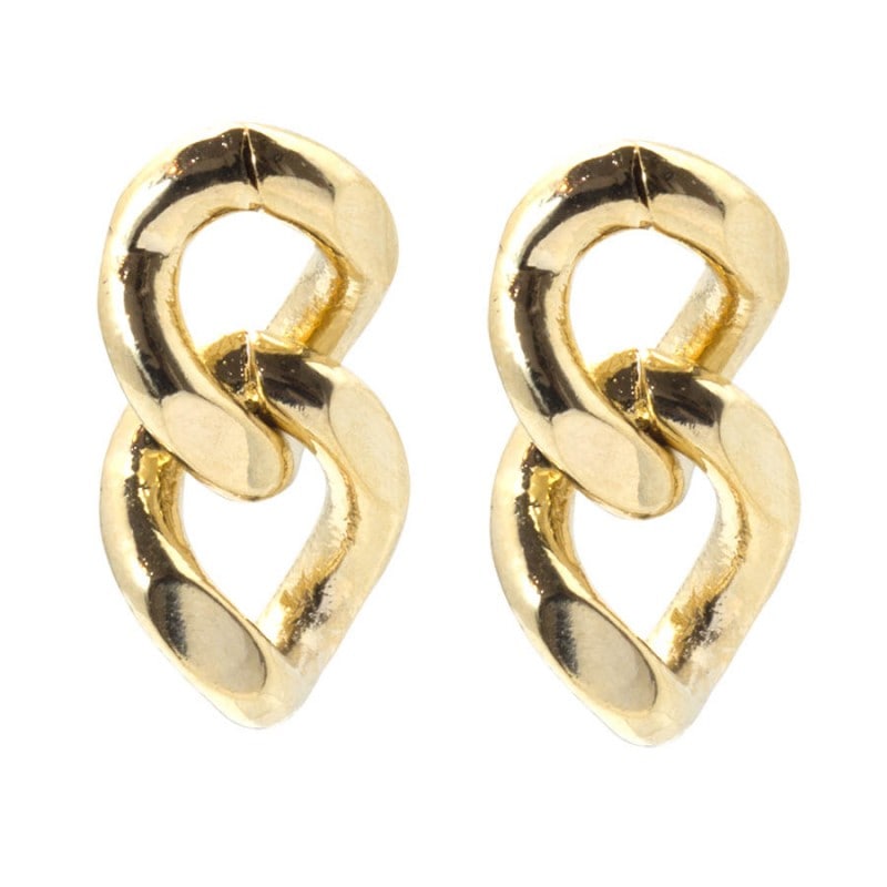 ダブルリングショートピアス【ニッケルフリー】