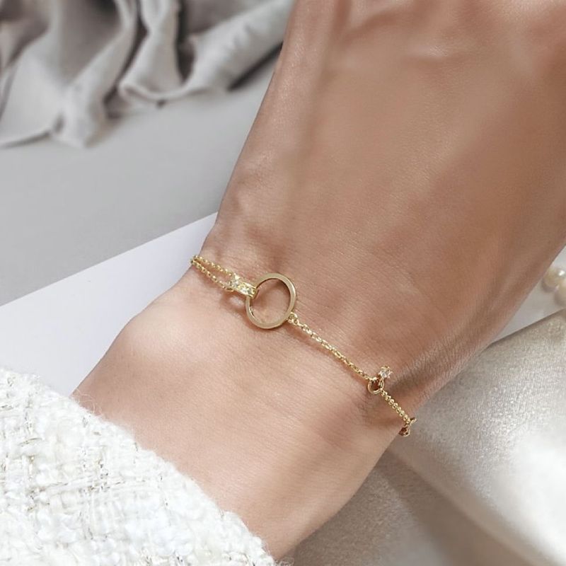 リングコネクトアナザーラインブレスレット【ニッケルフリー】