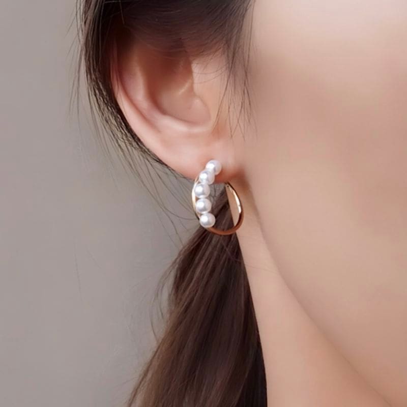 フーピングパールピアス【ニッケルフリー】