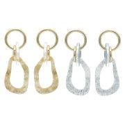 ゴールドリーフハングピアス【ニッケルフリー】
