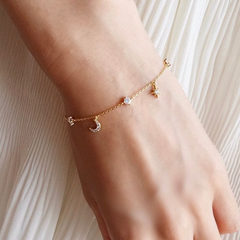 ムーンシャインオーロラブレスレット【ニッケルフリー】