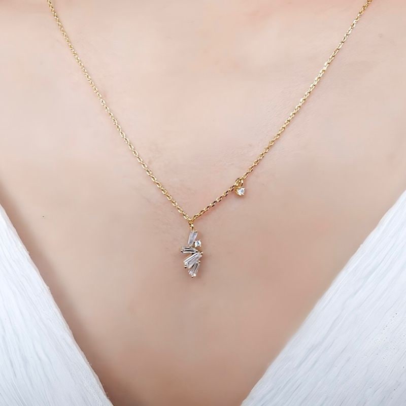 グラシアストーンネックレス【ニッケルフリー】