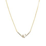 ビジューVカットネックレス【ニッケルフリー】|★SALEアイテム★