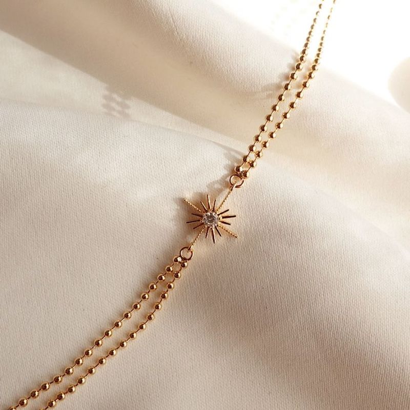 シャインボールチェーンブレスレット【ニッケルフリー】