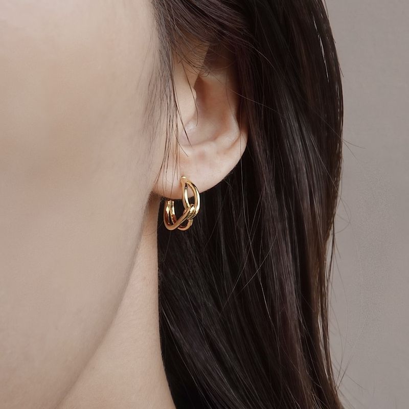 ベンドフォワードピアス【ニッケルフリー】