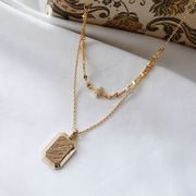 イニシャルタンブルシャインネックレス【ニッケルフリー】|ネックレス