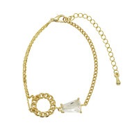 リースチェーンクリスタルブレスレット【ニッケルフリー】|MAX60％OFF☆サマーセール☆