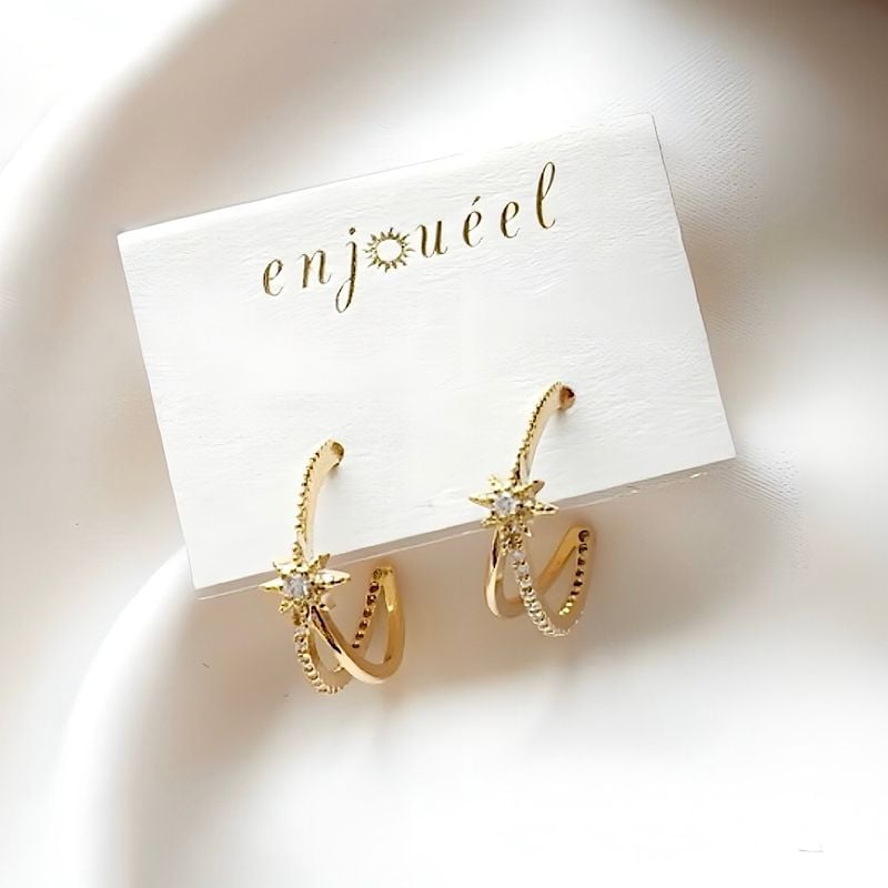 シャインテールフープピアス【ニッケルフリー】