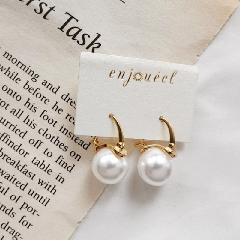 ボストンパールピアス【ニッケルフリー】