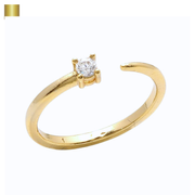 キューブトップストーンピンキーリング|ピンキーリング