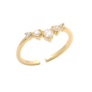 ファイブビジューVラインリング|リング《550円》