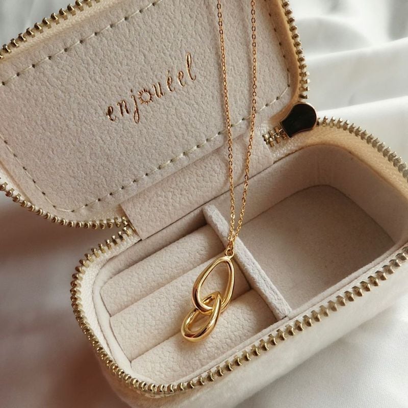 ダブルドロップネックレス【ニッケルフリー】