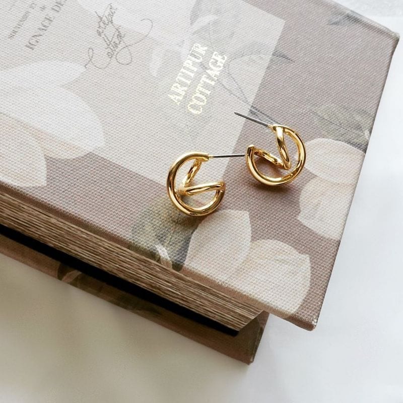 フープインカーブピアス【ニッケルフリー】