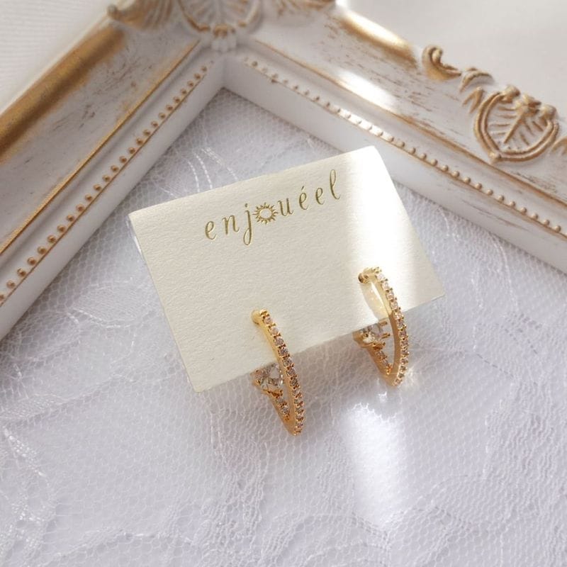 コンテインストーンピアス 【ニッケルフリー】