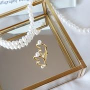 ダブルパールイヤーカフ【ニッケルフリー】|イヤーカフ