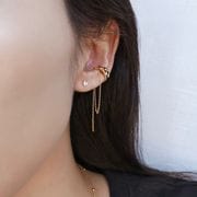 キルティングダブルチェーンイヤーカフ【ニッケルフリー】|イヤーカフ