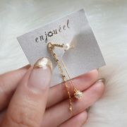 クリスタルパールイヤーカフ【ニッケルフリー】|イヤーカフ