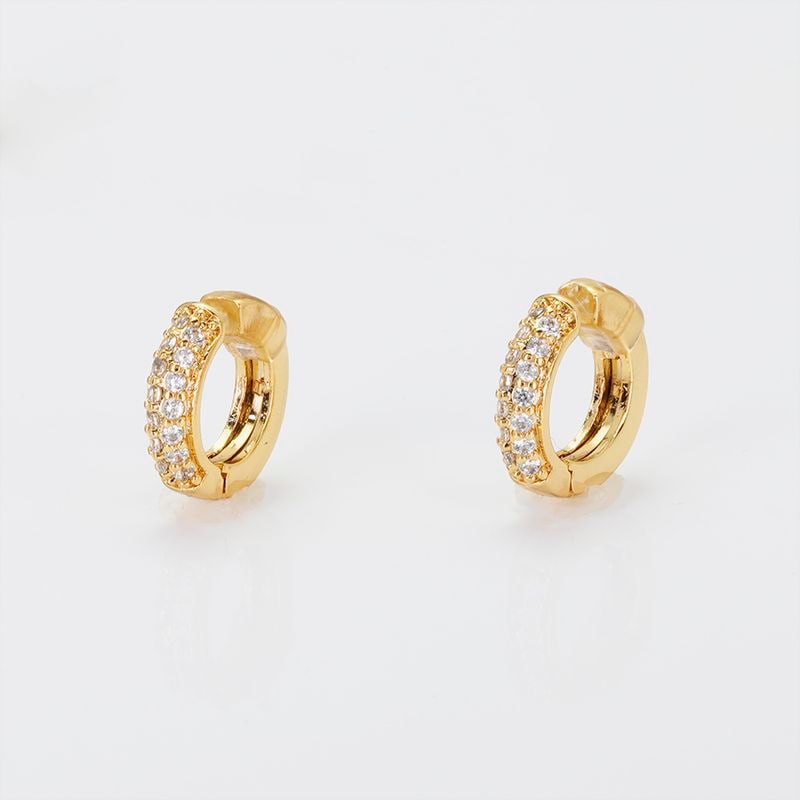 zero touch ラウンドエタニティイヤリング