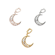 ムーンビジューチャーム|ネックレス