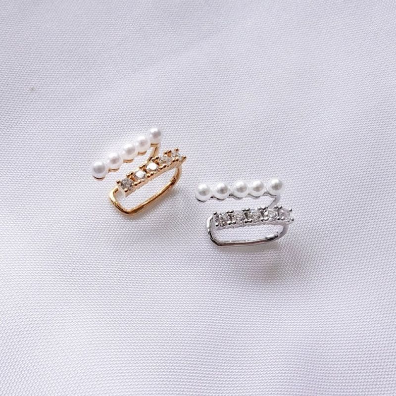 パールトゥラインイヤーカフ【ニッケルフリー】