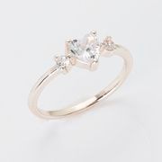 Rose silverハートストーンリング|リング
